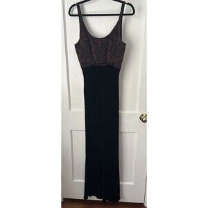 Vintage 90s Evening Dress Maxi Womens 8 Bias Cut